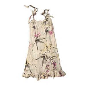 Bin 4C Audrey3+1  women’s dress  with Ruffle Hem and tie shoulders size medium